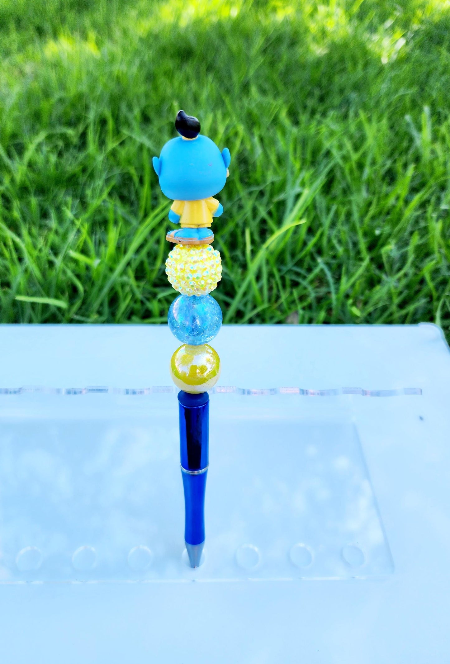 Doorable Pens, Character Pens, Beaded Pens, Gifts, Aladdin, Jasmine, Genie