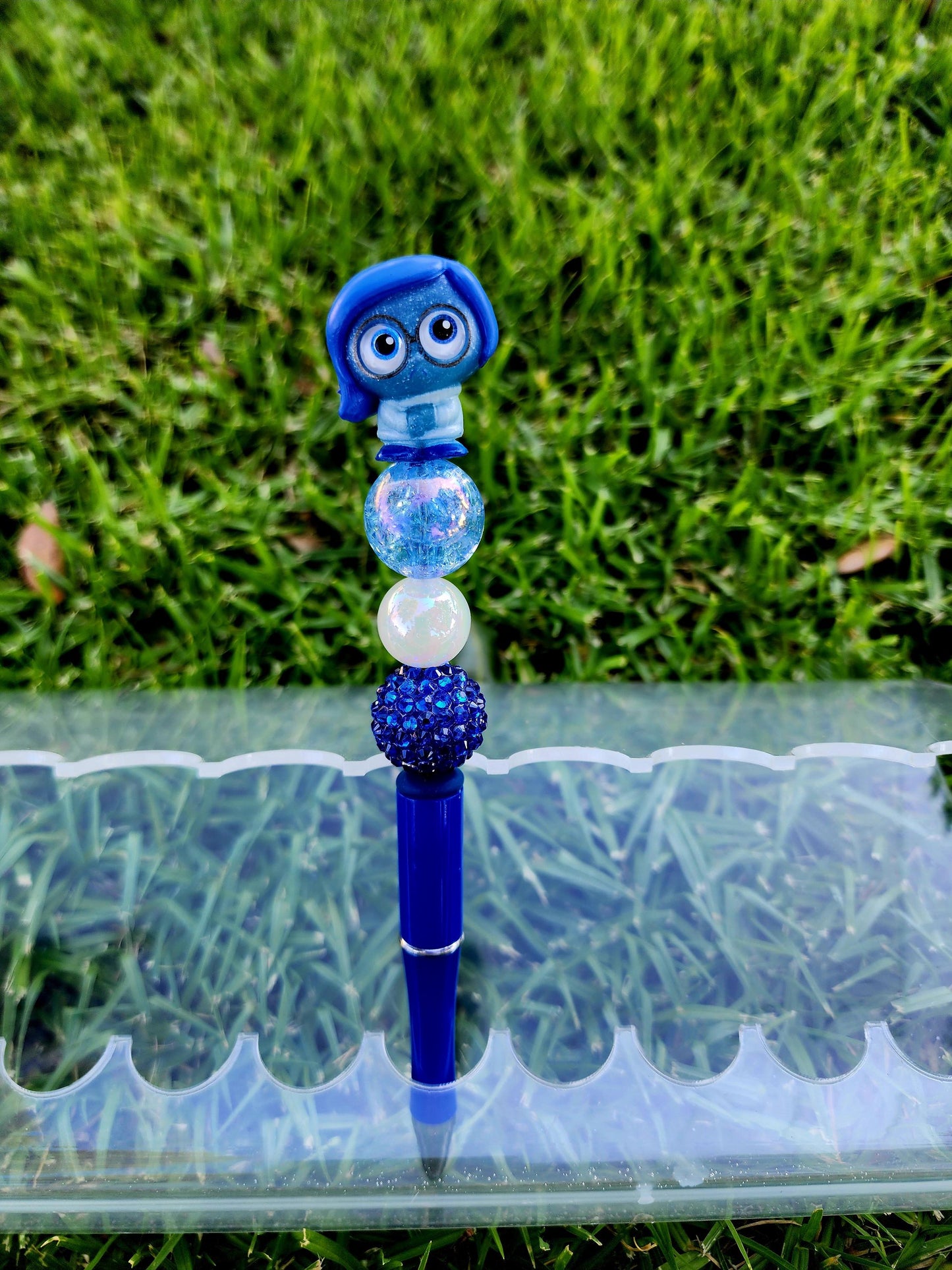 Doorable Pens, Character Pens, Beaded Pens, Gifts, Inside Out, Disgust, Joy, Fear, Sadness