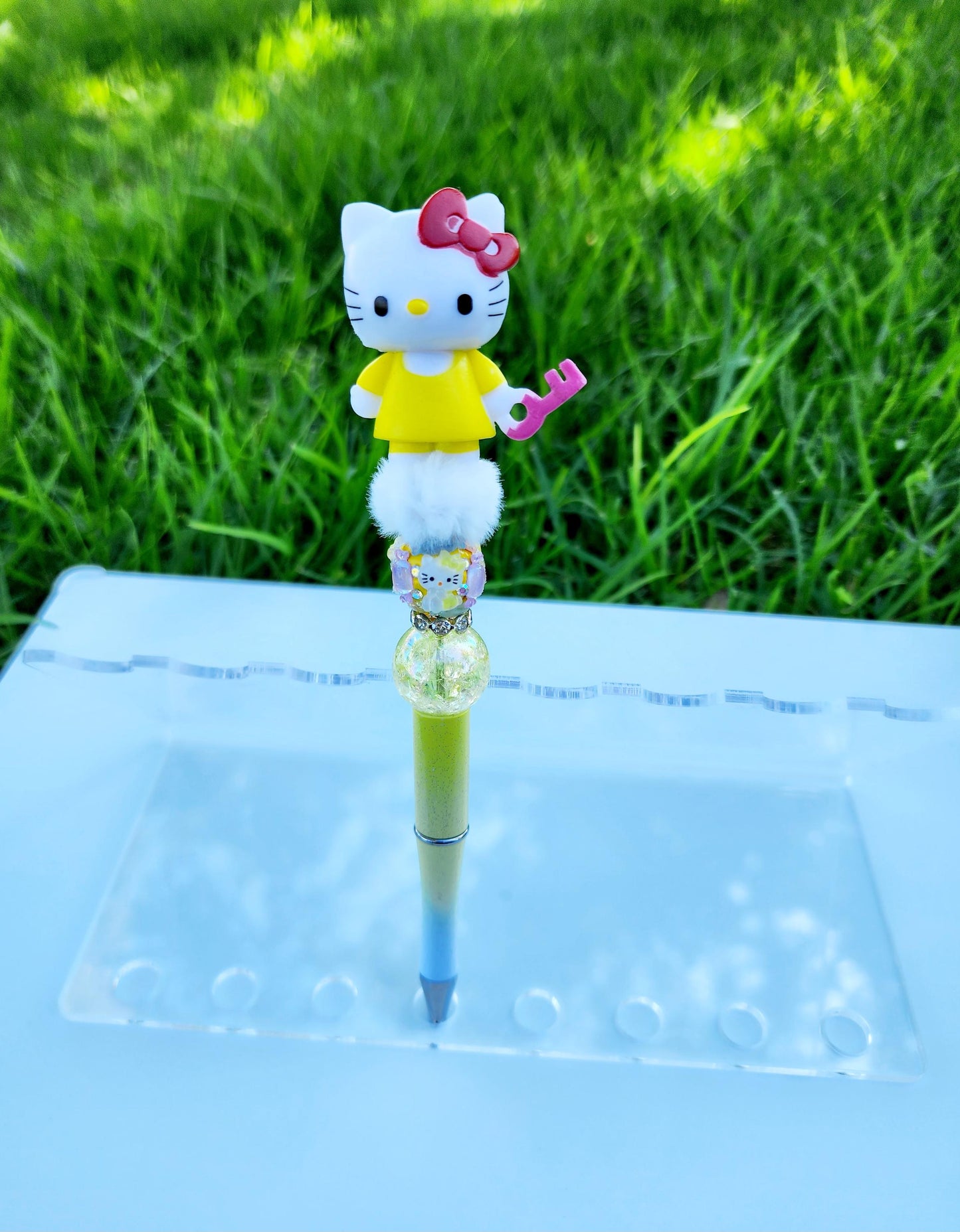 Doorable Pens, Character Pens, Beaded Pens, Gifts, Kitty