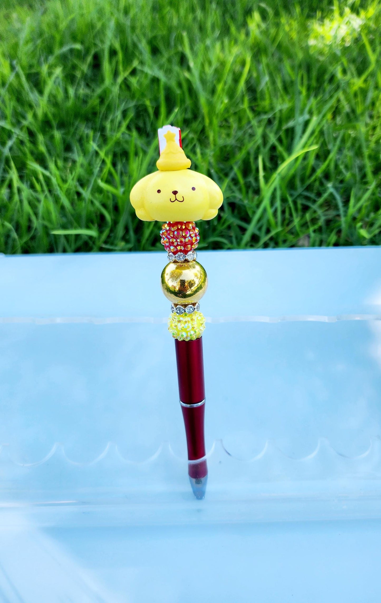 Doorable Pens, Character Pens, Beaded Pens, Gifts, (Kitty, Kuromi, Cinnamoroll, Melody, Pompom)