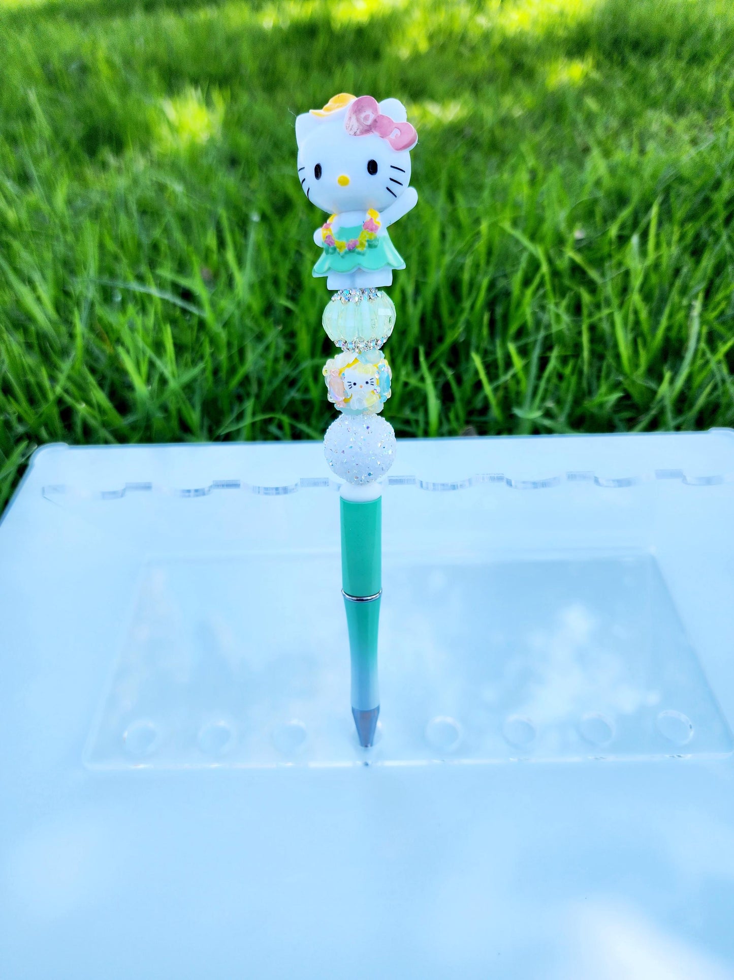 Doorable Pens, Character Pens, Beaded Pens, Gifts, Kitty