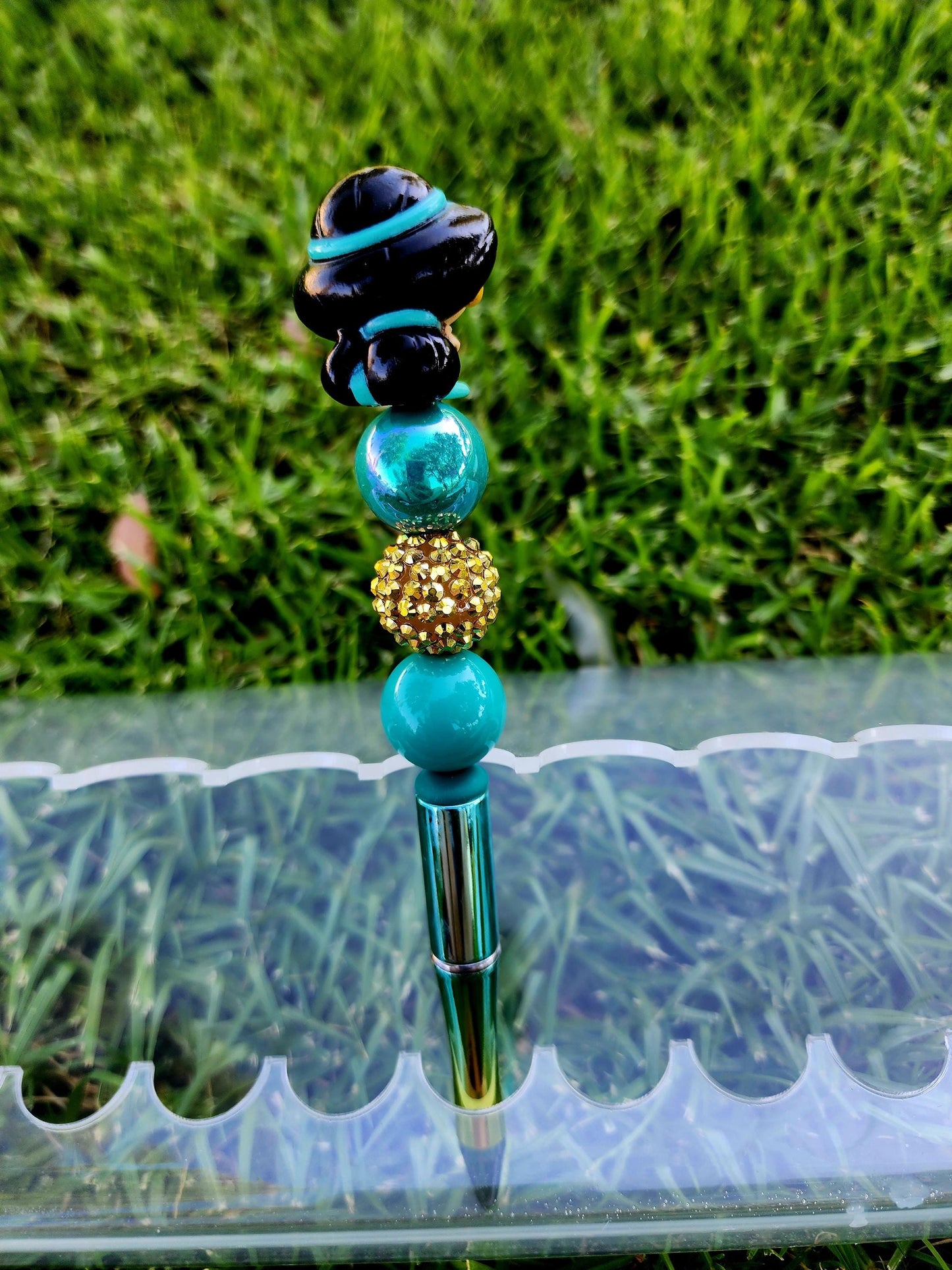Doorable Pens, Character Pens, Beaded Pens, Gifts, Aladdin, Jasmine, Genie