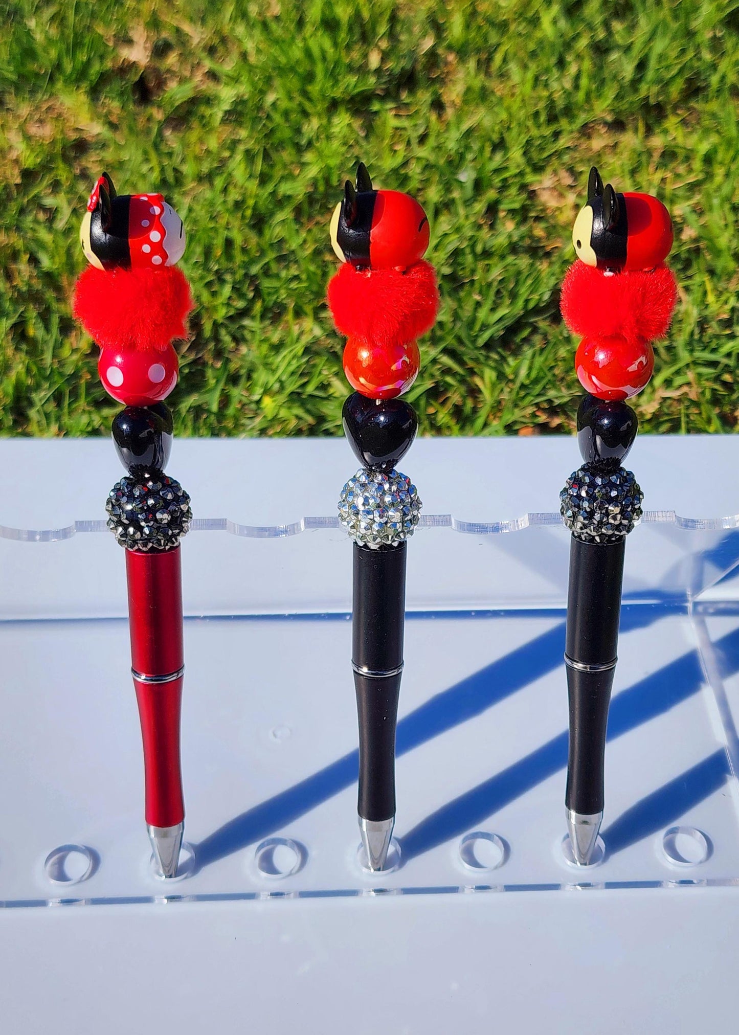 Mini tsum tsum pens, Doorable Pens, Character Pens, Beaded Pens, Gifts micky minnie mouse