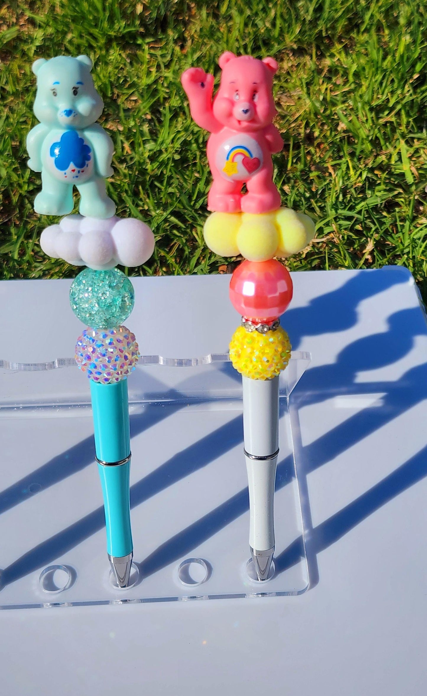 Doorable Pens, Character Pens, Beaded Pens, Gifts, care bears