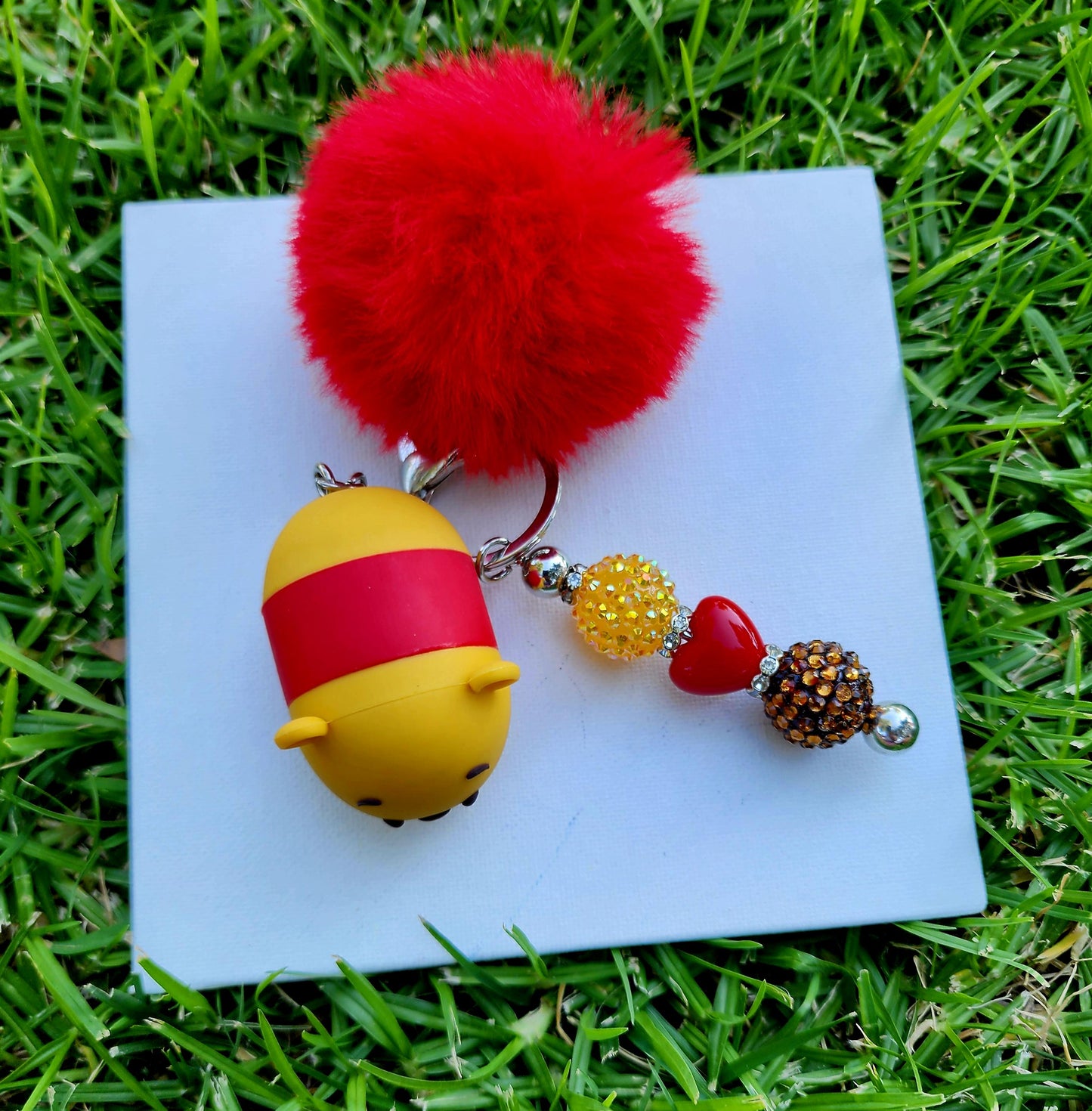 Doorable, Character, Beaded Keychains, Gifts, Pooh Bear