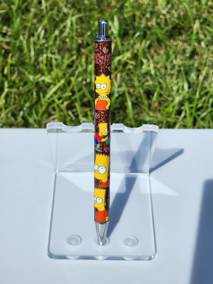 UV DTF Character Pens, Gifts, The Simpsons, Bart, Lisa