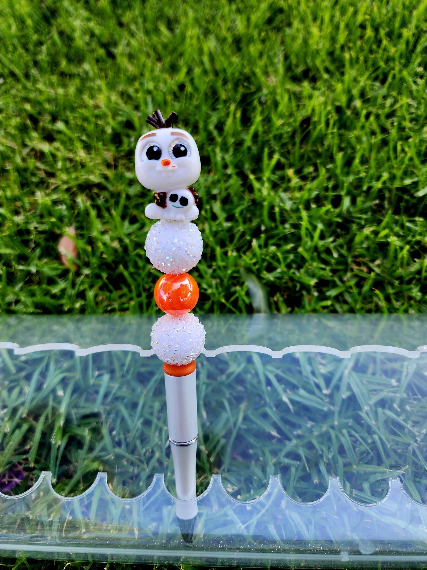 Doorable Pens, Character Pens, Beaded Pens, Gifts, Anna, Elsa, Olaf, Frozen