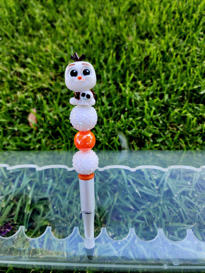 Doorable Pens, Character Pens, Beaded Pens, Gifts, Anna, Elsa, Olaf, Frozen