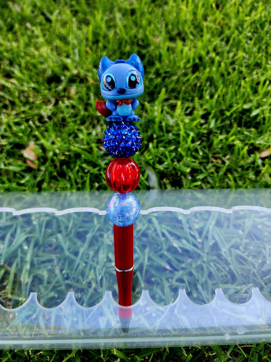 Doorable Pens, Character Pens, Beaded Pens, Gifts, Stitch