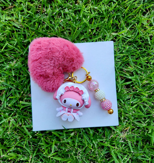 Doorable, Character, Beaded Keychains, Gifts, Kitty, Melody