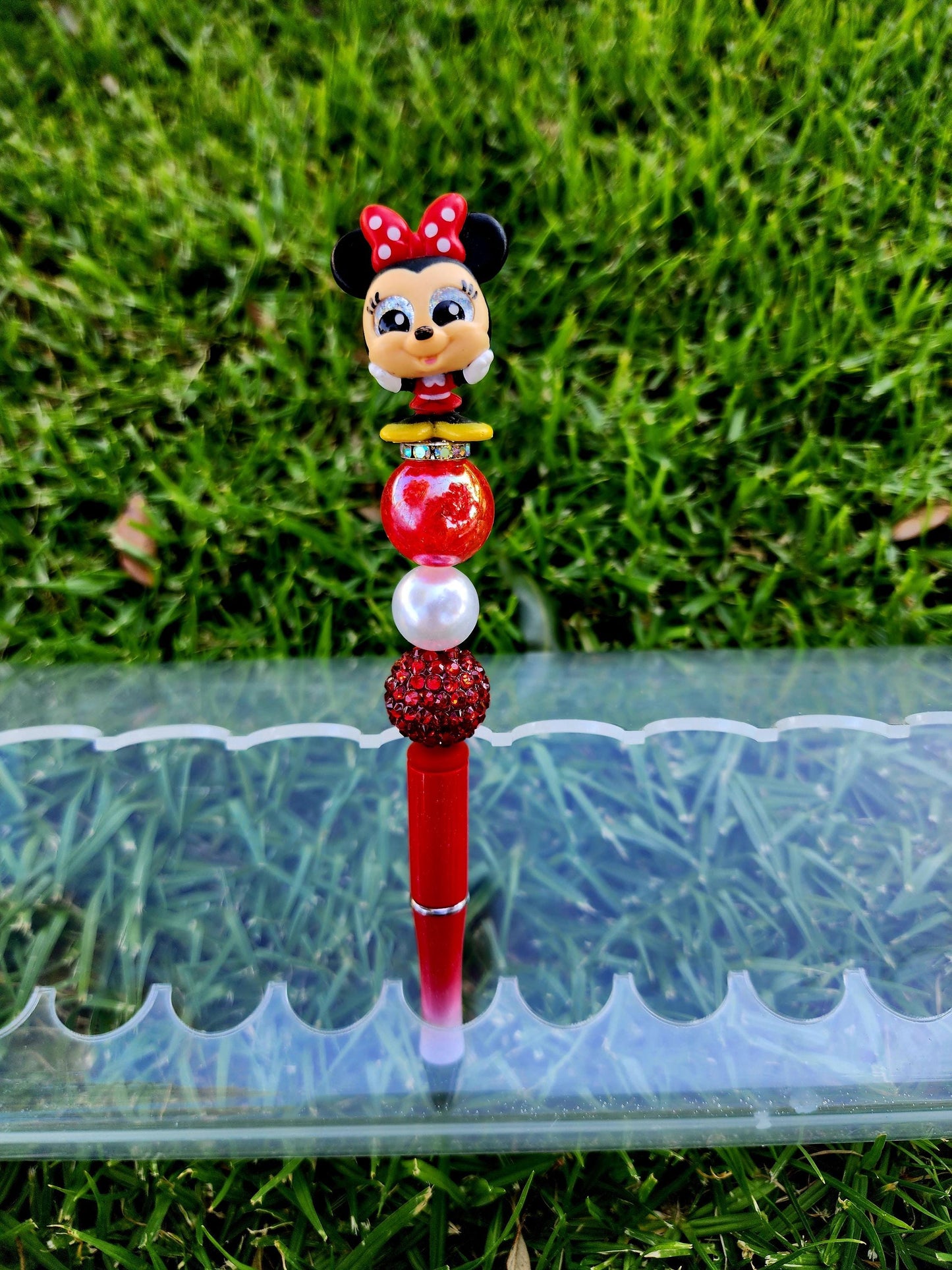 Doorable Pens, Character Pens, Beaded Pens, Gifts, Disney, Minnie Mouse