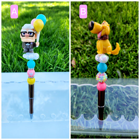 Doorable Pens, Character Pens, Beaded Pens, Gifts, Disney, Up, Dog