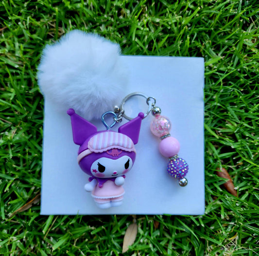 Doorable, Character, Beaded Keychains, Gifts, Kitty, Kuromi