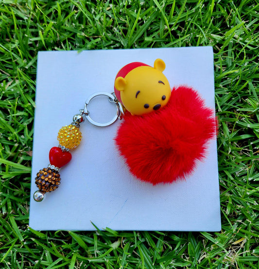 Doorable, Character, Beaded Keychains, Gifts, Pooh Bear