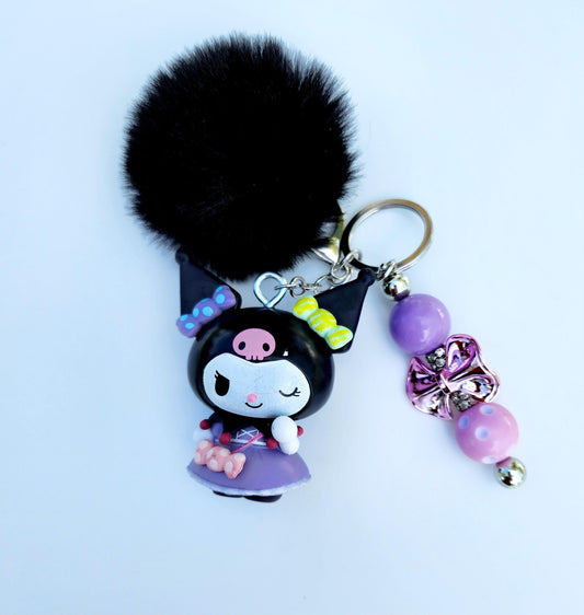 Doorable, Character, Beaded Keychains, Gifts, Kitty, Kuromi