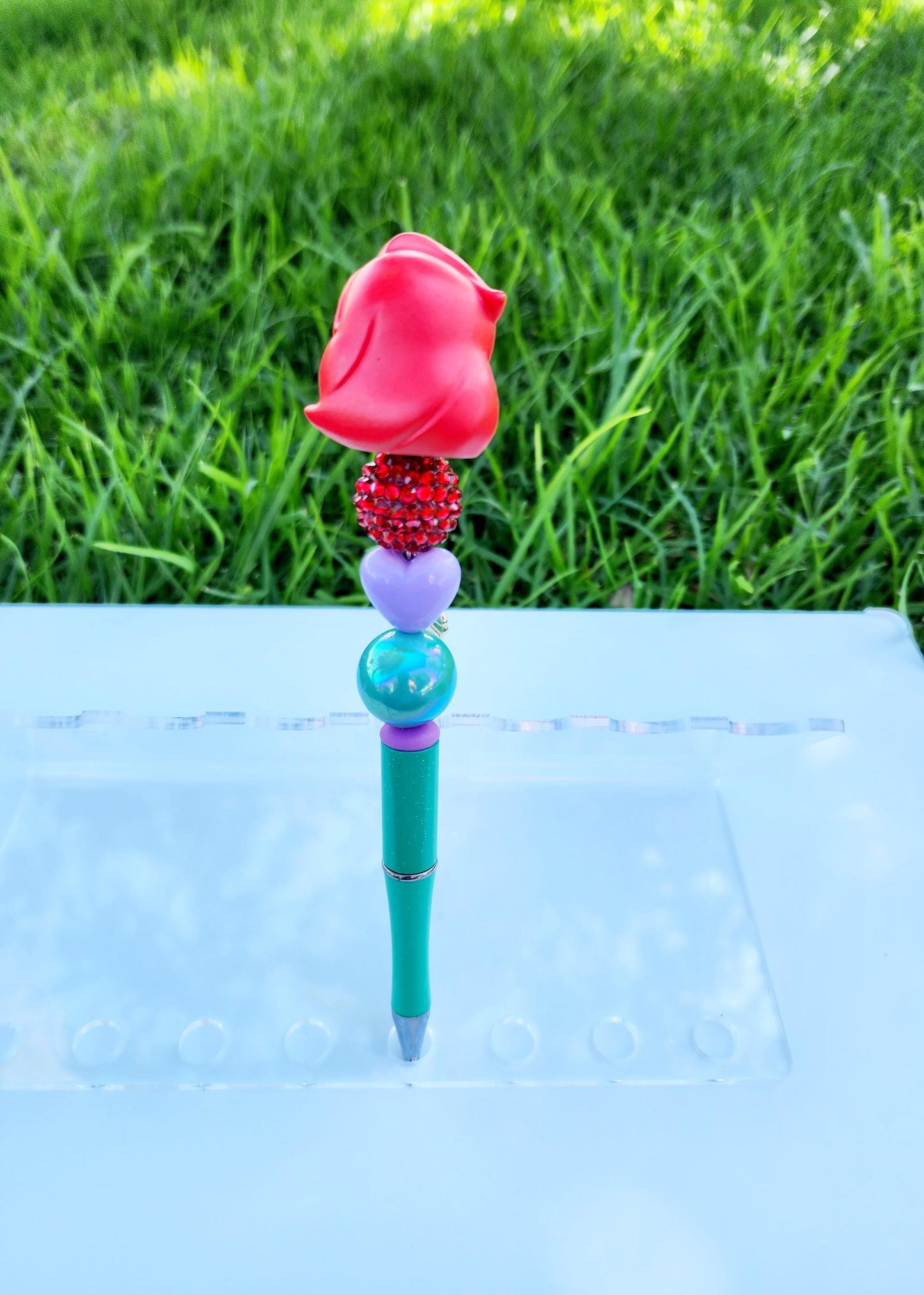Doorable Pens, Character Pens, Beaded Pens, Gifts, Princess, The little Mermaid, Ariel