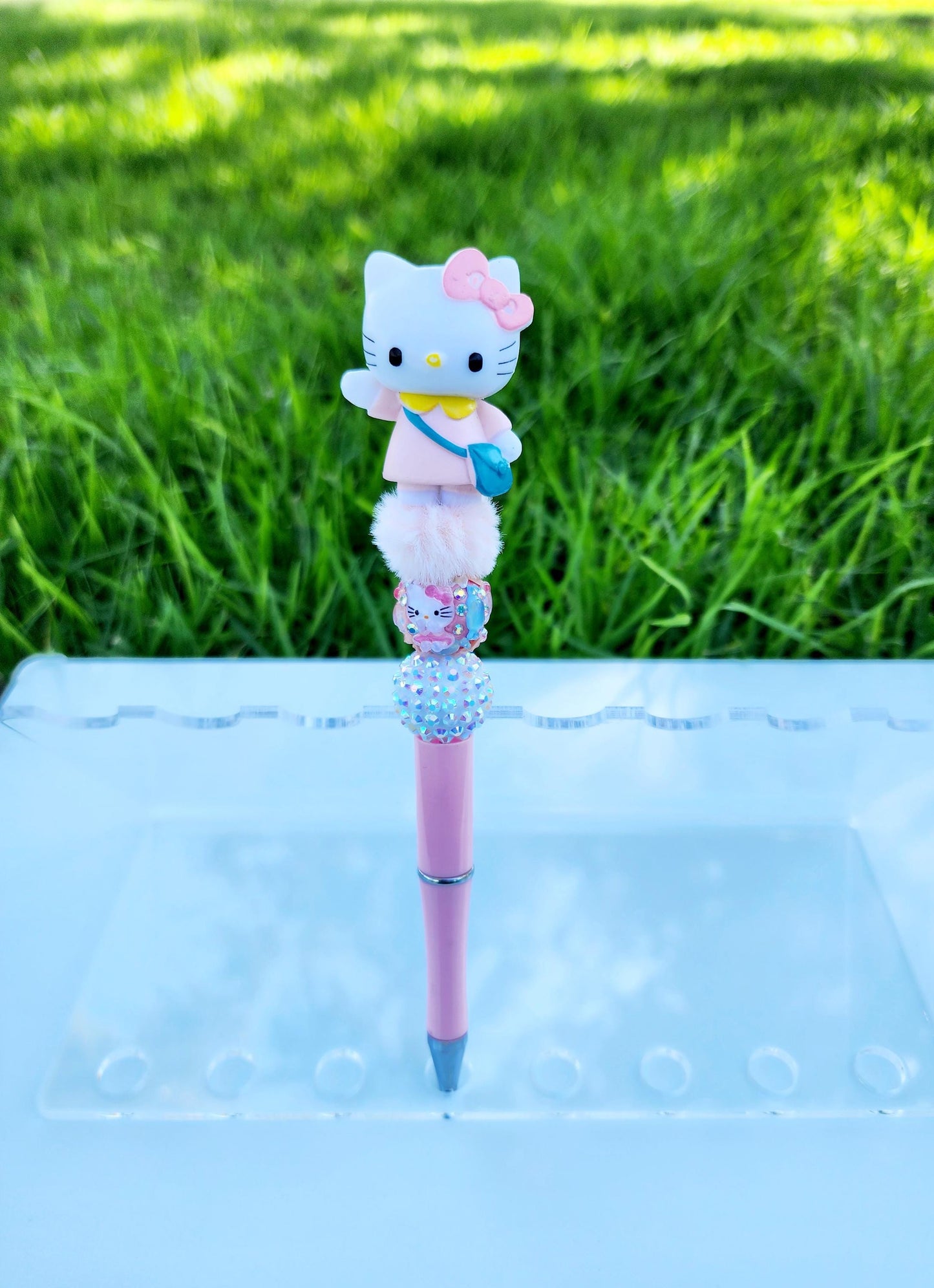 Doorable Pens, Character Pens, Beaded Pens, Gifts, Kitty