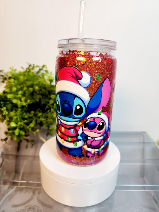 Stitch Acrylic Cup/Tumbler/Can, (16 oz.) Comes with lid and straw
