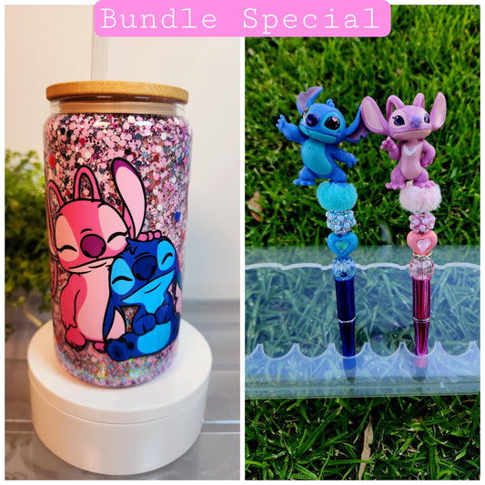Stitch Bundle* Comes with 1 cup, and 2 pens (as shown on photo)