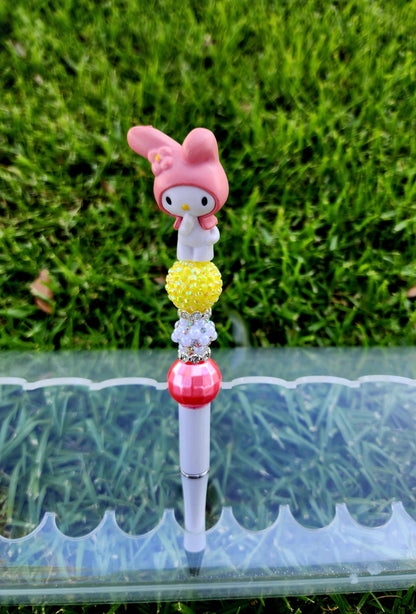 Doorable Pens, Character Pens, Beaded Pens, Gifts, (Kitty, Melody)