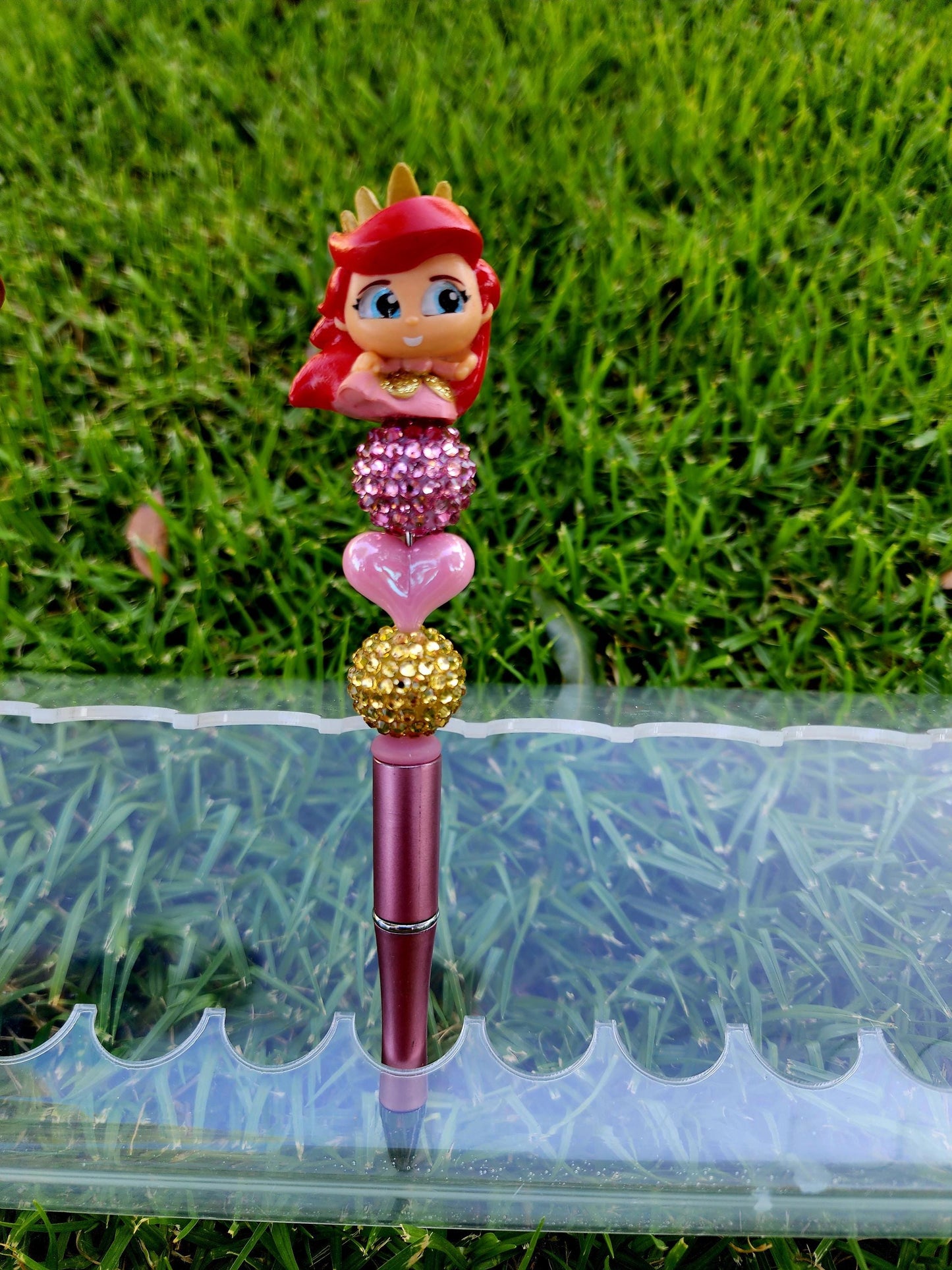 Doorable Pens, Character Pens, Beaded Pens, Gifts, Princess, Cinderella, The little Mermaid, Ariel, Ursula