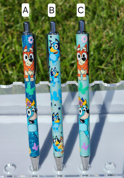 UV DTF Character Pens, Gifts, Bluey
