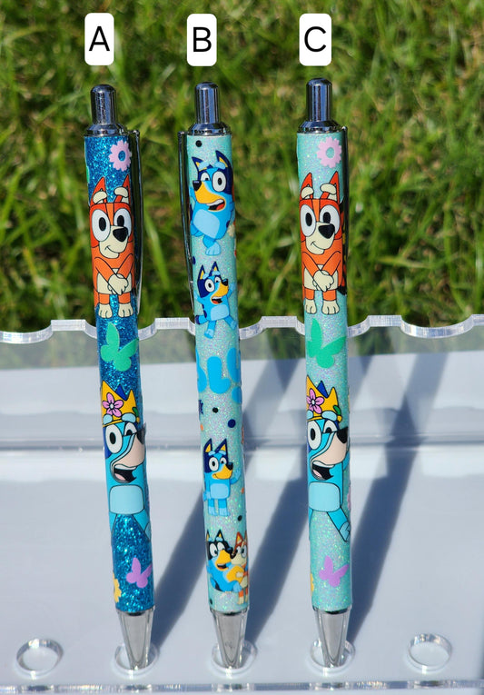 UV DTF Character Pens, Gifts, Bluey
