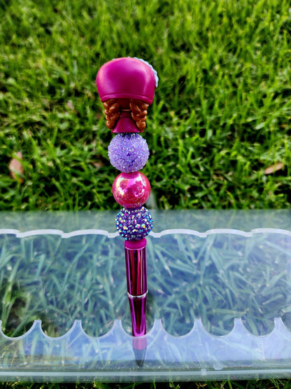 Doorable Pens, Character Pens, Beaded Pens, Gifts, Anna, Elsa, Olaf, Frozen
