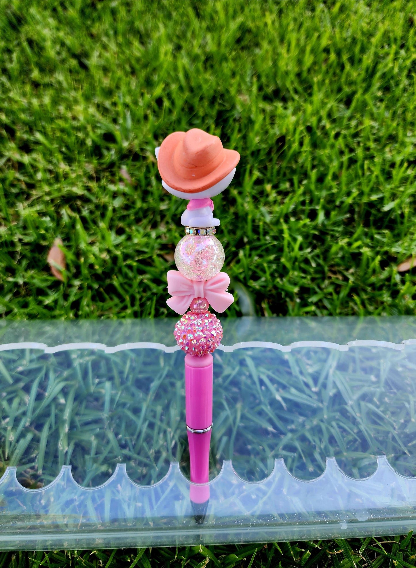 Doorable Pens, Character Pens, Beaded Pens, Gifts, Marie Cat
