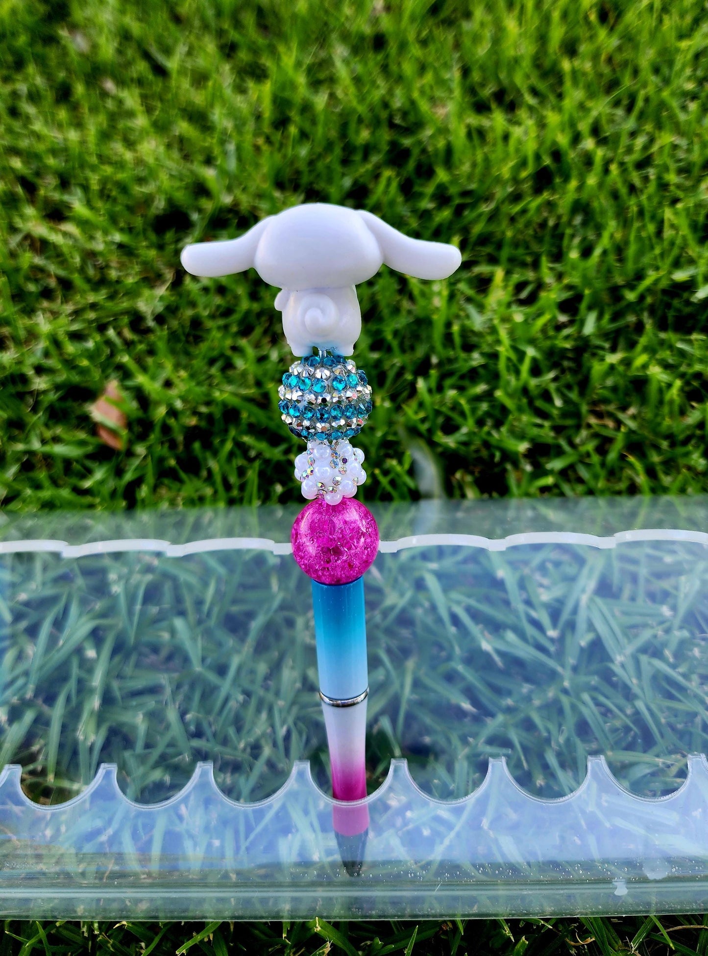 Doorable Pens, Character Pens, Beaded Pens, Gifts, (Kitty, Cinnamoroll, Pochacco)