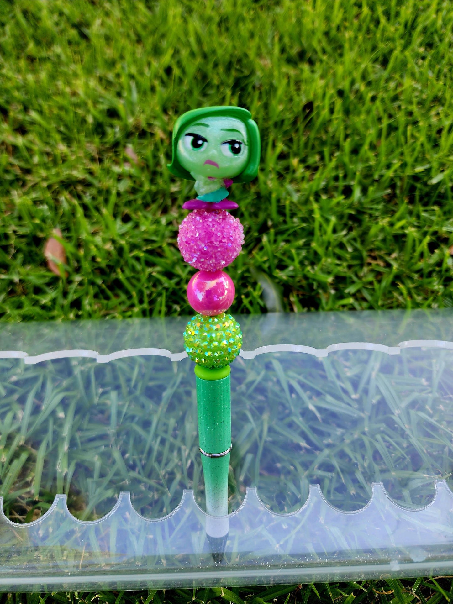 Doorable Pens, Character Pens, Beaded Pens, Gifts, Inside Out, Disgust, Joy, Fear, Sadness