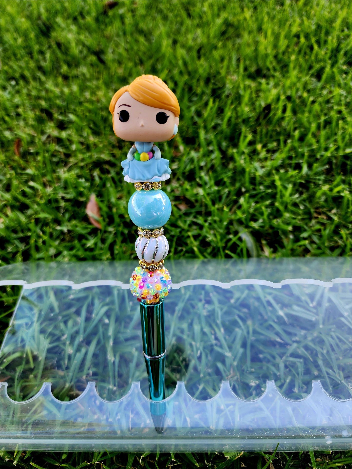 Doorable Pens, Character Pens, Beaded Pens, Gifts, Princess, Cinderella, Rapunzel, Jasmine, Ariel, Tiana, Belle, Disney Funko Pop Minis
