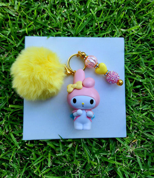 Doorable, Character, Beaded Keychains, Gifts, Kitty, Melody