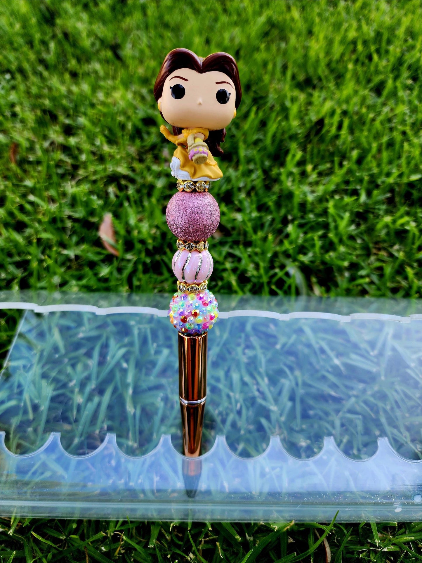 Doorable Pens, Character Pens, Beaded Pens, Gifts, Princess, Cinderella, Rapunzel, Jasmine, Ariel, Tiana, Belle, Disney Funko Pop Minis