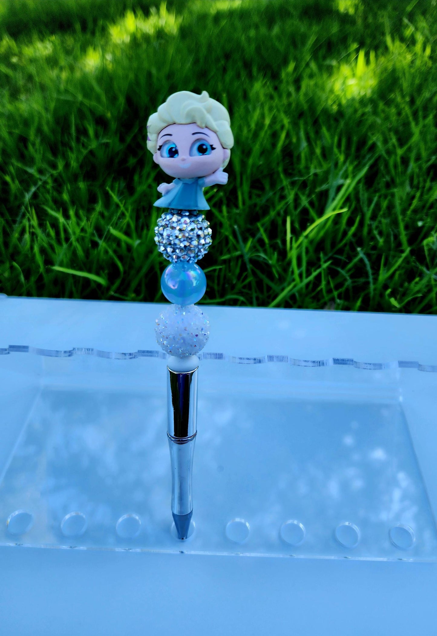 Doorable Pens, Character Pens, Beaded Pens, Gifts, Frozen, Elsa