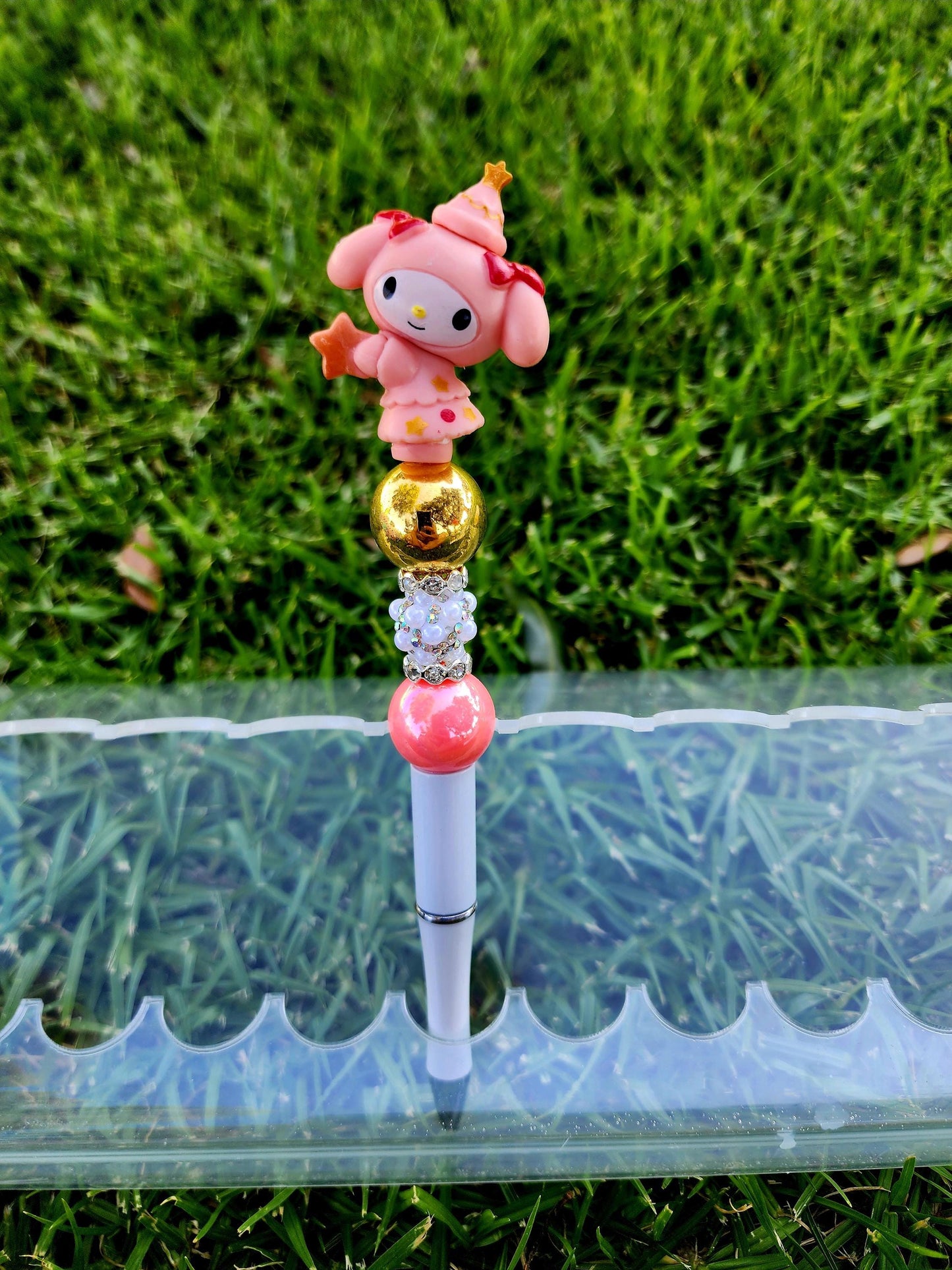 Doorable Pens, Character Pens, Beaded Pens, Gifts, (Kitty, Kuromi, Cinnamoroll, Melody, Pompom)