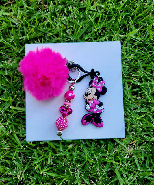 Doorable, Character, Beaded Keychains, Gifts, Minnie Mouse
