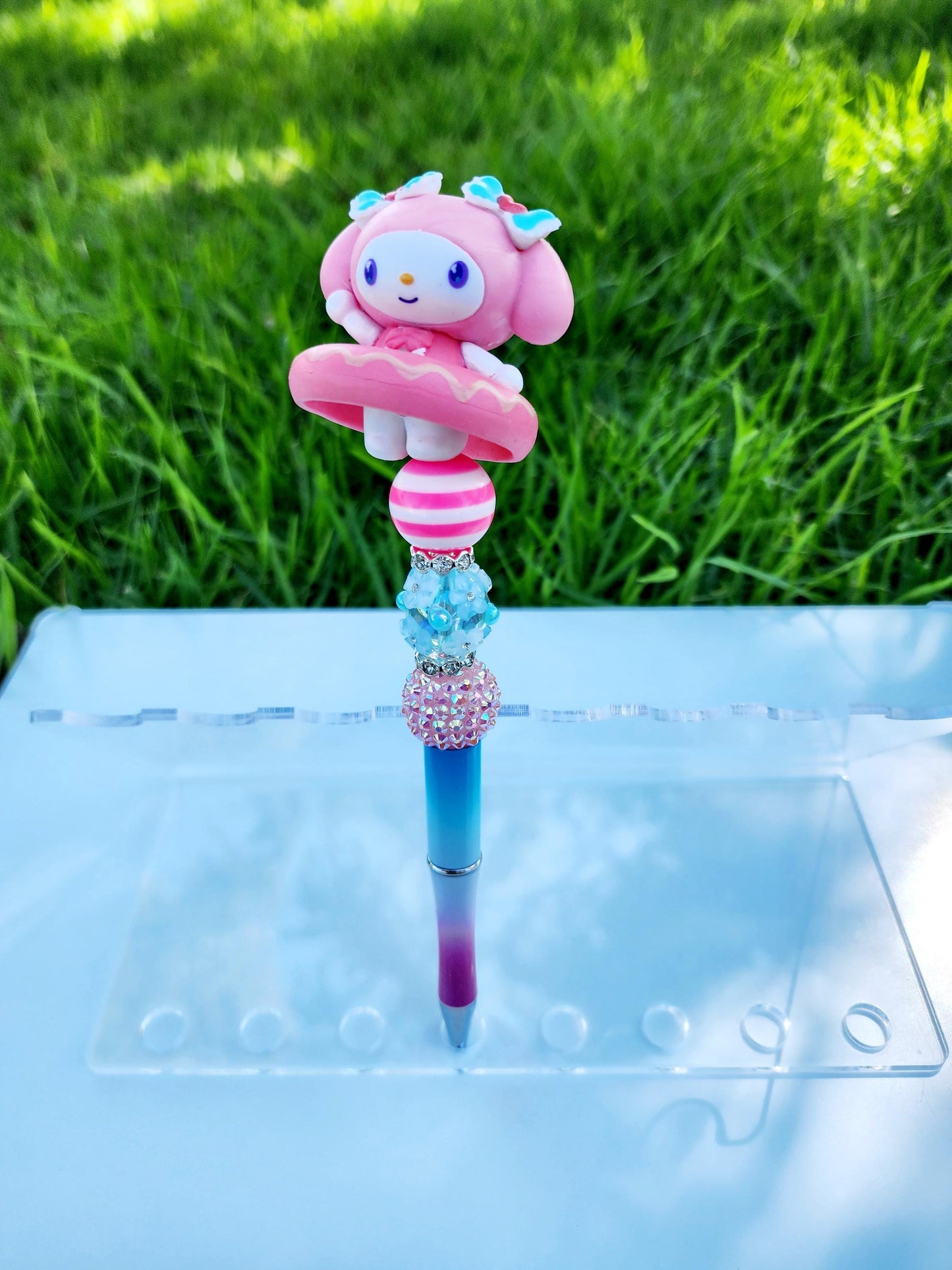 Doorable Pens, Character Pens, Beaded Pens, Gifts, (Kitty, Melody, Pompom, Kuromi)