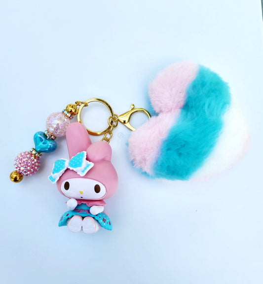 Doorable, Character, Beaded Keychains, Gifts, Kitty, Melody