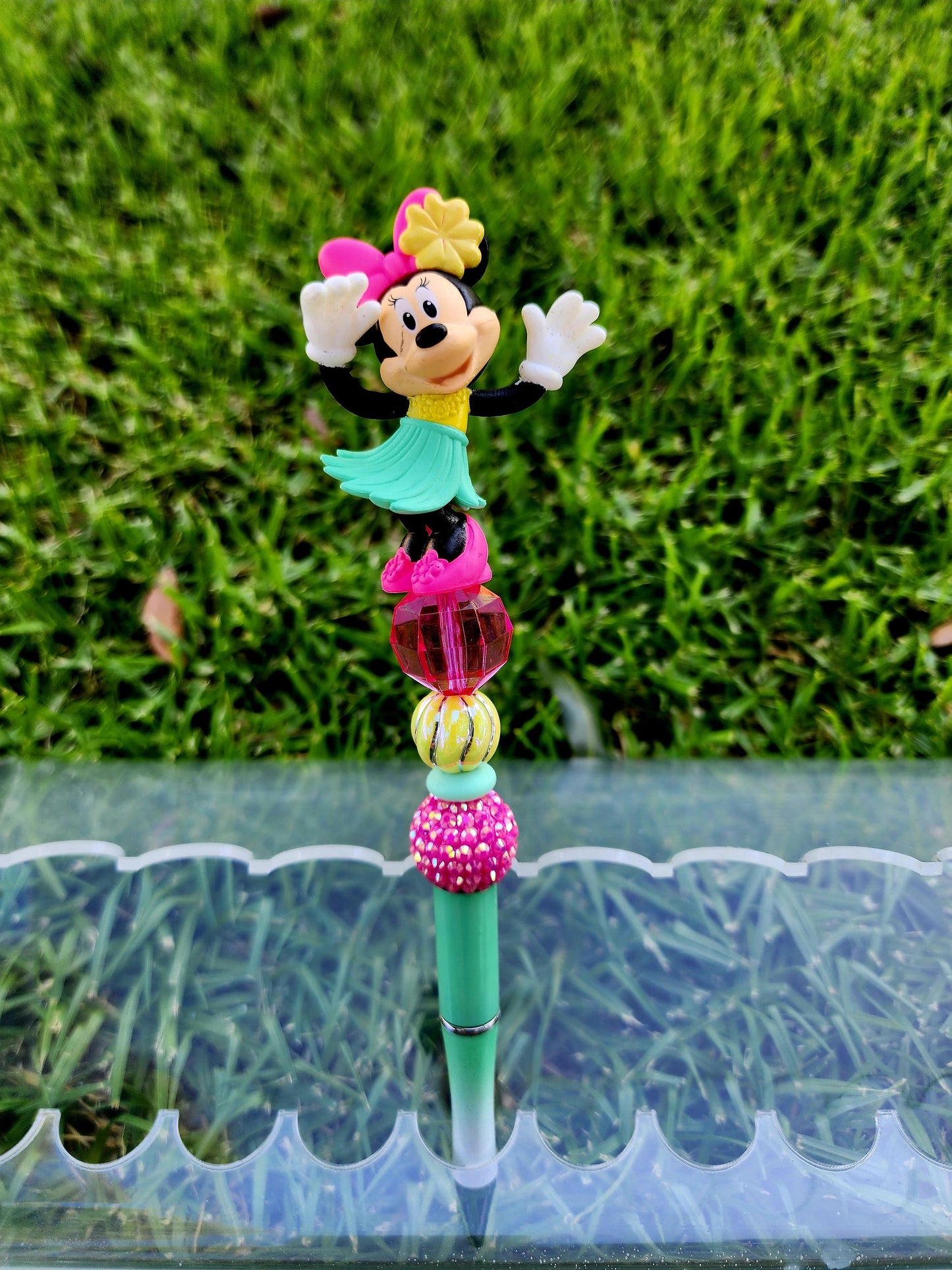 Doorable Pens, Character Pens, Beaded Pens, Gifts, Disney, Minnie Mouse