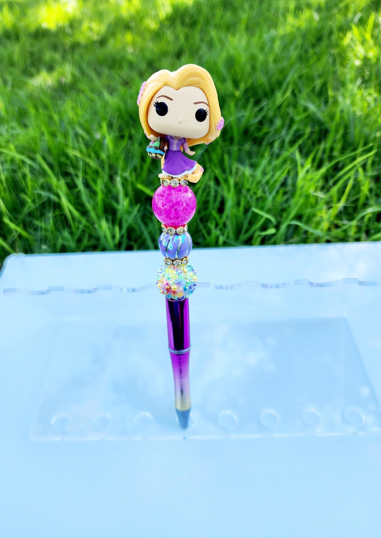 Doorable Pens, Character Pens, Beaded Pens, Gifts, Princess, Cinderella, Rapunzel, Jasmine, Ariel, Tiana, Belle, Disney Funko Pop Minis