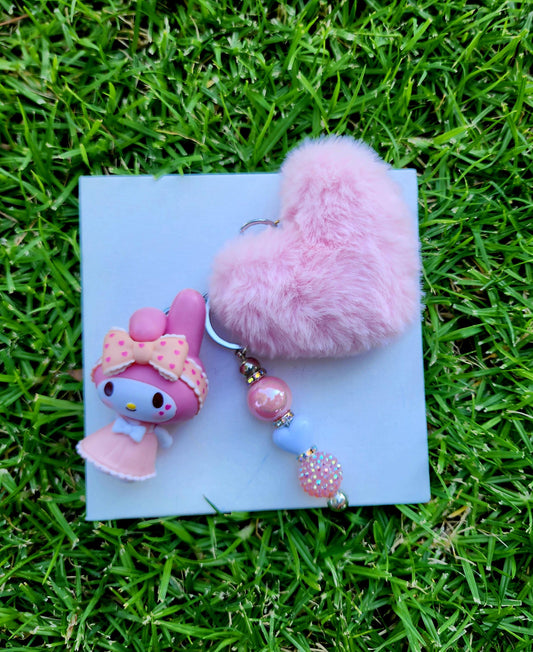 Doorable, Character, Beaded Keychains, Gifts, Kitty, Melody