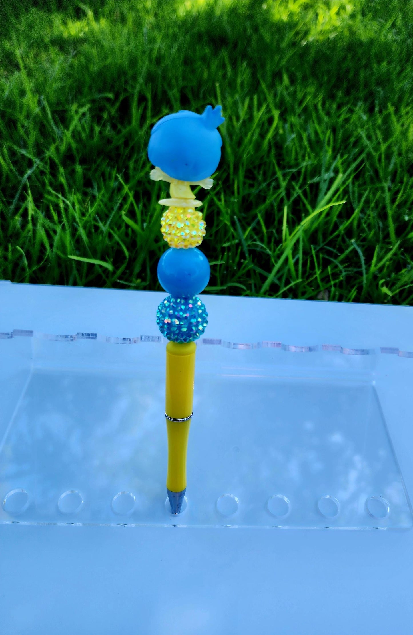 Doorable Pens, Character Pens, Beaded Pens, Gifts, Inside Out, Joy
