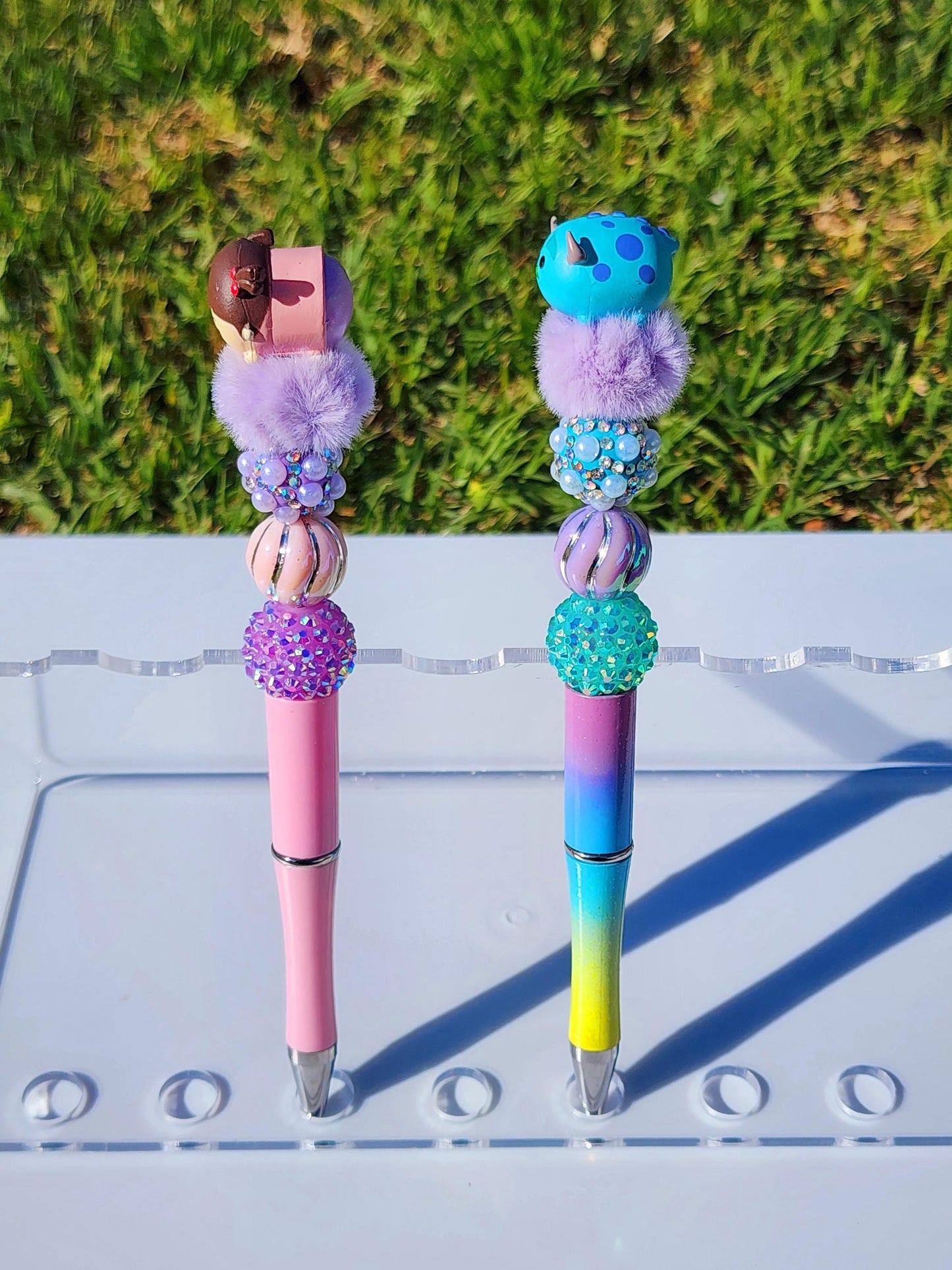 Mini tsum tsum pens, Doorable Pens, Character Pens, Beaded Pens, Gifts monsters inc