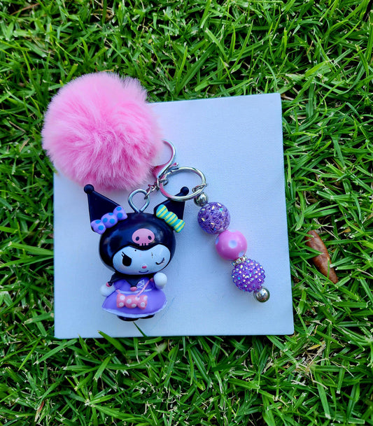 Doorable, Character, Beaded Keychains, Gifts, Kitty, Kuromi