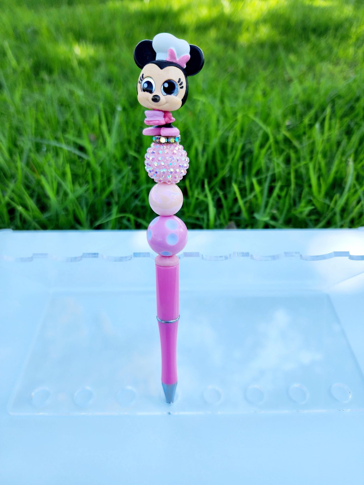 Doorable Pens, Character Pens, Beaded Pens, Gifts, Disney, Minnie Mouse