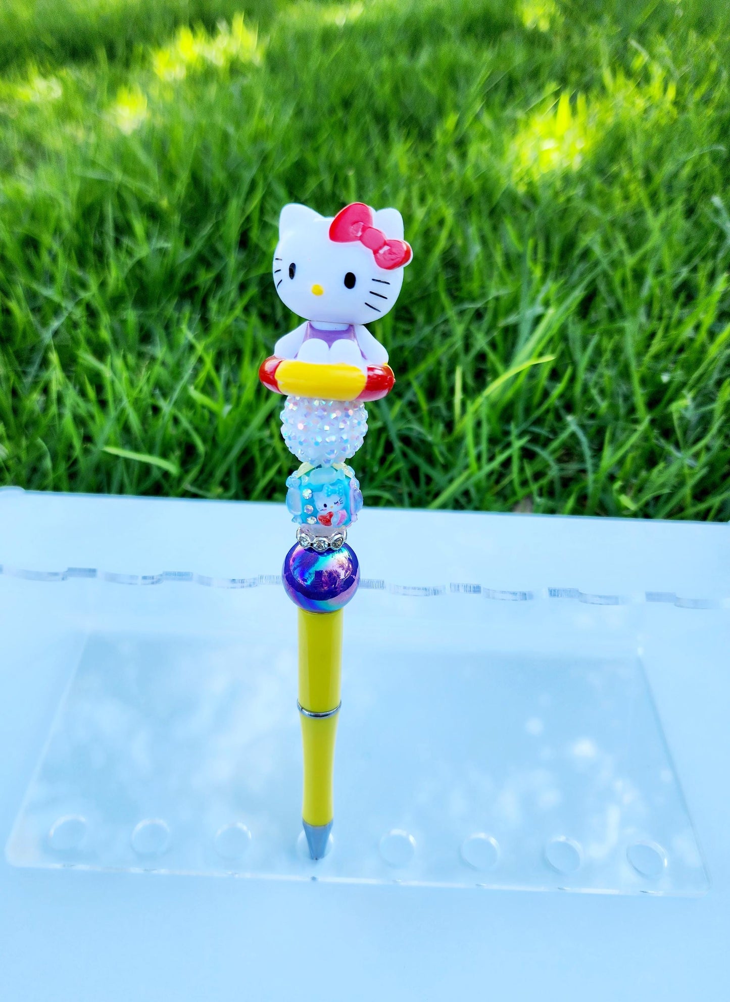 Doorable Pens, Character Pens, Beaded Pens, Gifts, Kitty