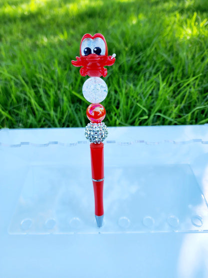 Doorable Pens, Character Pens, Beaded Pens, Gifts, Princess, Cinderella, The little Mermaid, Ariel, Flounder, Sebastian