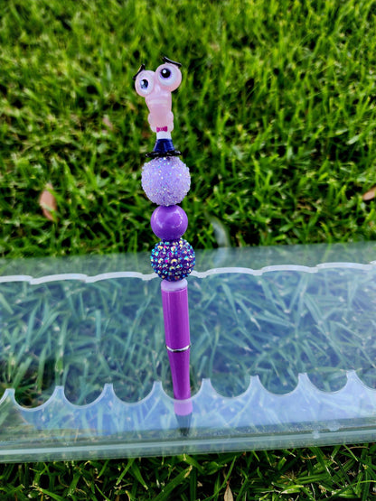 Doorable Pens, Character Pens, Beaded Pens, Gifts, Inside Out, Disgust, Joy, Fear, Sadness