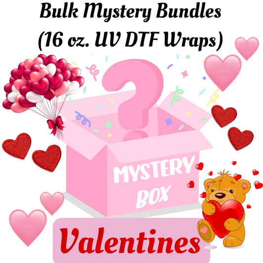 Bulk Mystery Bundles (16 oz. UV DTF Cup Wraps) Random Valentines Wraps